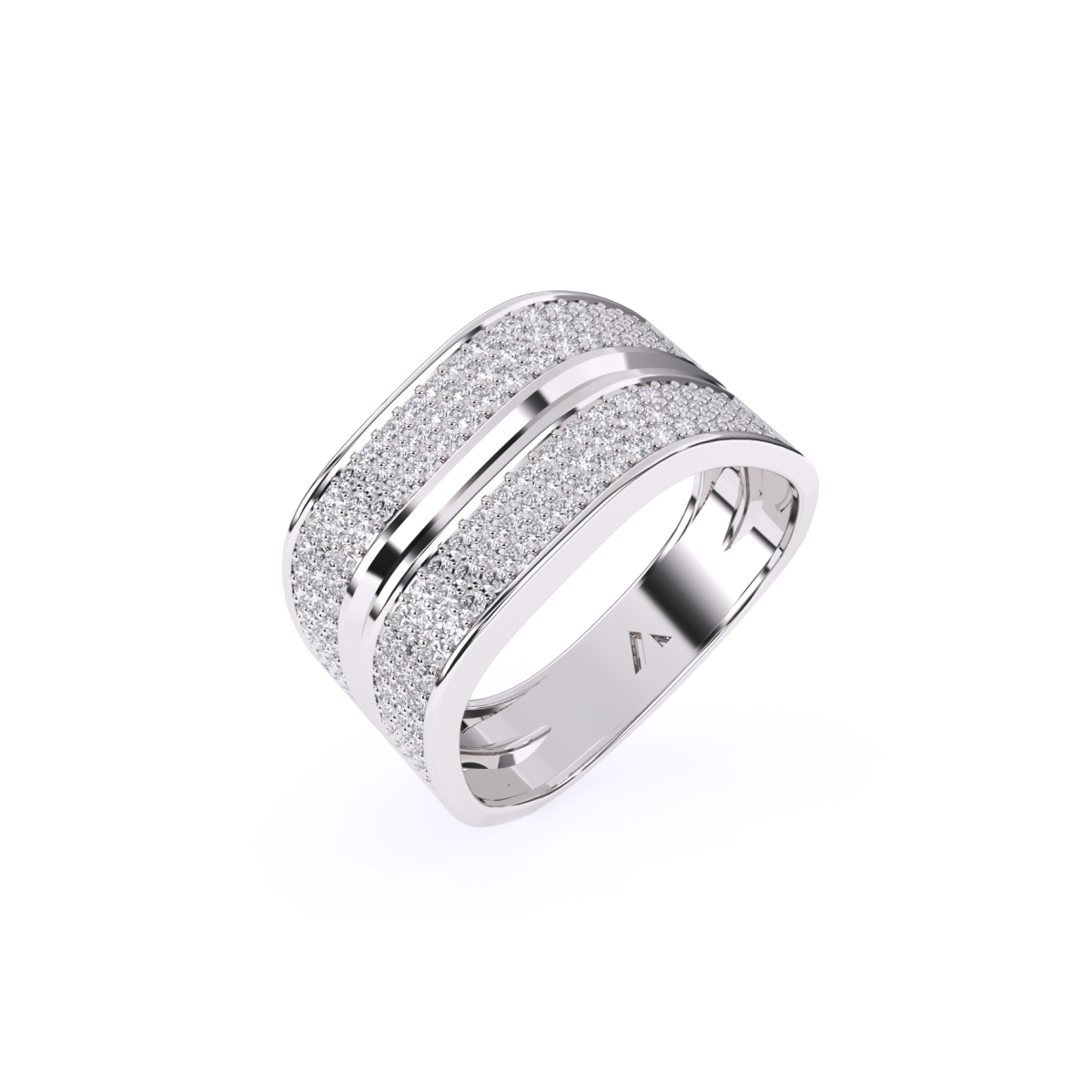 Round Lab Grown Diamond Men’s Ring